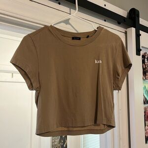 Beige KITH Crop Top
